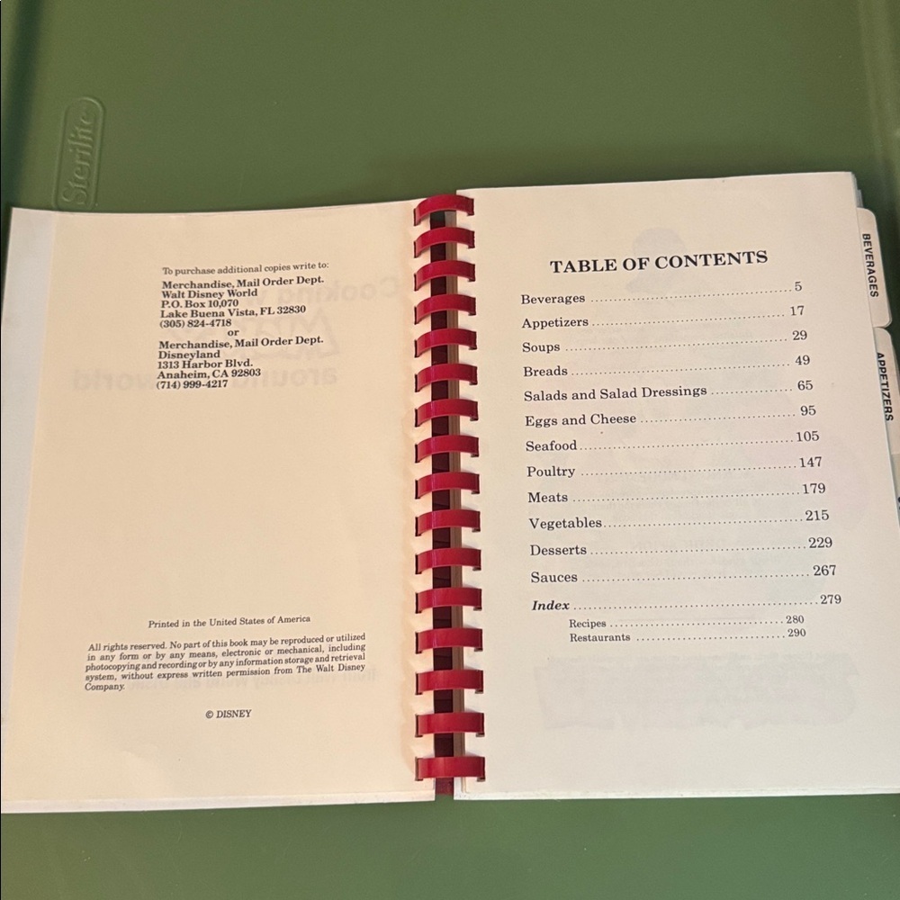Vintage “Cooking with Mickey Around our World” Walt Disney World Cookbook - Picture 2 of 5